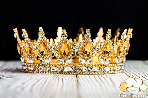 Корона для торта "Золото/Турмалін"