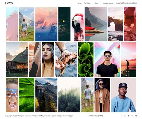 foto  photo gallery website template