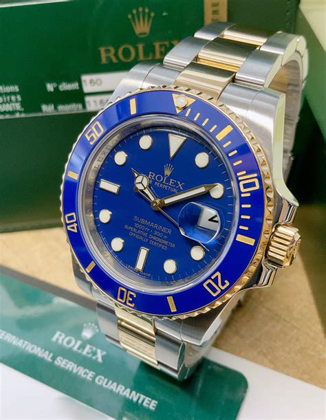 Rolex Submariner Date 116613LB Bi/Colour Blue