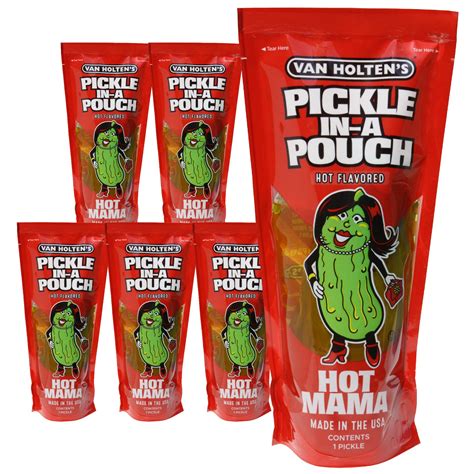 Amazon Van Holten S Pickles Hot Mama Pickle In A Pouch 6 Pack