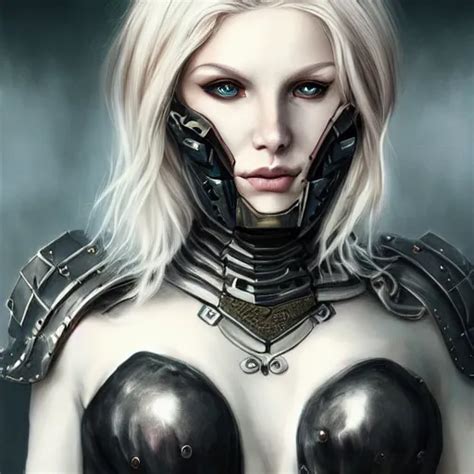 Portrait Of A Heavily Armored Blonde Woman Dark Stable Diffusion OpenArt