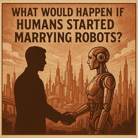 What Would Happen If Humans Started Marrying Robots Future Marriage Sex And Society