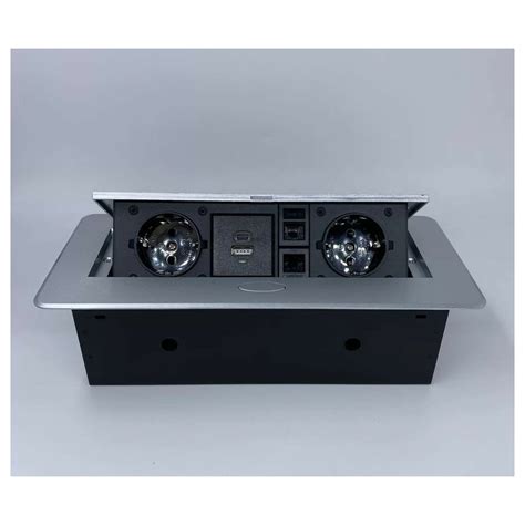 Выдвижной встраиваемый блок розеток Inrior выдвижная розетка, на 2 EURO ...