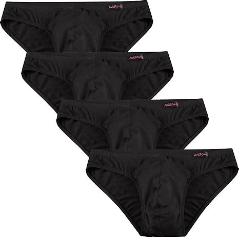 Men S Underwear Bikini Briefs Low Rise Thong Underwear Pack Microfiber Brief At Amazon Mens
