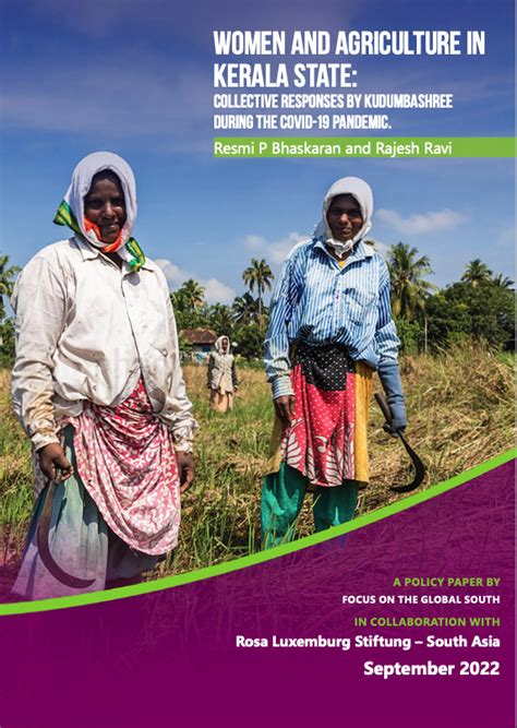 Women And Agriculture In Kerala State Focus On The Global South
