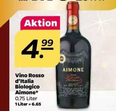 Vino Rosso D Italia Biologico Aimone Angebot Bei Netto Prospekte De