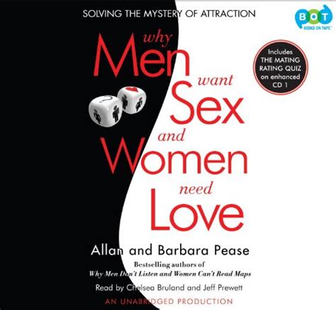 Why Men Want Sex And Women Need Love Unabridged Audio CDs Allan