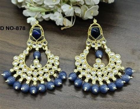 Golden Kundan Earring Sku A At Rs Malad East Mumbai Id