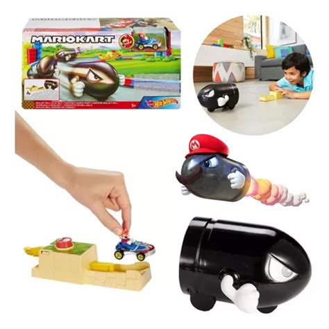 Pista Hot Wheels Mario Kart Lan Ador Bullet Bill Mattel Frete Gr Tis