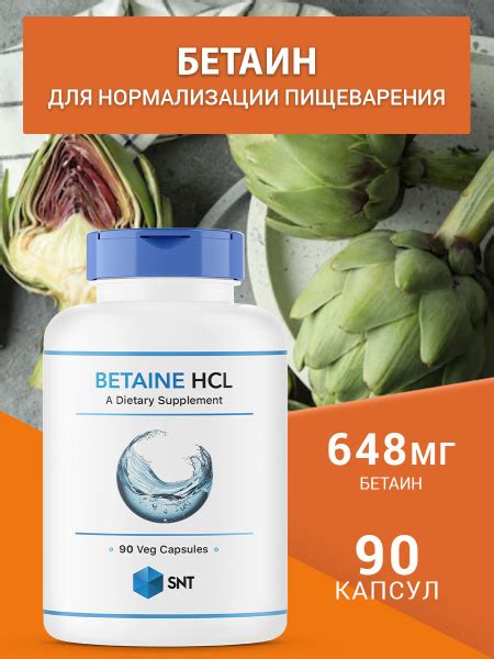 Бетаин гидрохлорид SNT Betaine 90 таблеток - купить с доставкой по ...