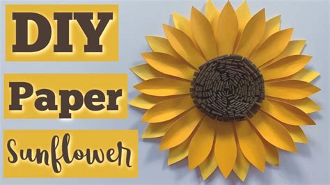 Diy Easy Paper Sunflower Wedding Decorations Youtube