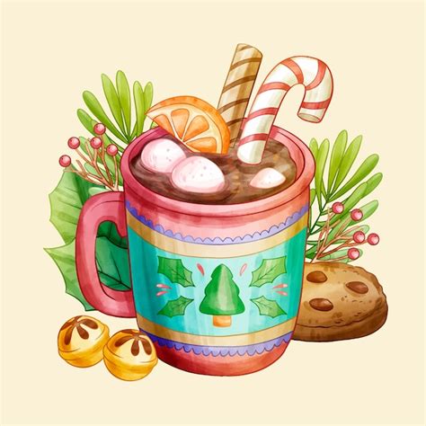 Watercolor Hot Chocolate