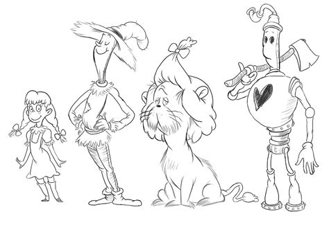 Раскраски герои изумрудного города (35 фото) » Рисунки для срисовки и ...