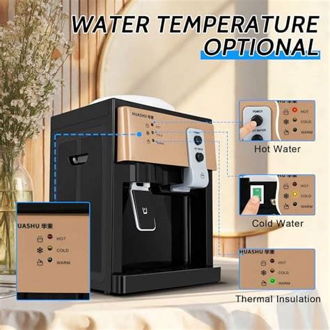 Electric Water Cooler Dispenser Gal Top Loading Countertop Water Cooler Dispenser Mini Hot