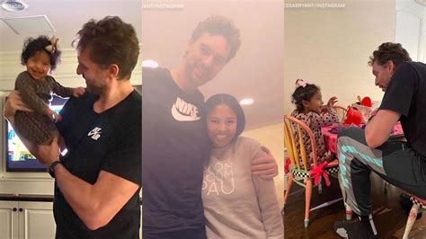 Pau Gasol Dishes Assist To Kobe Spends Time With Bryants Girls