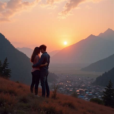 Romantic Sunset In Himalayan Landscape Stable Diffusion Online