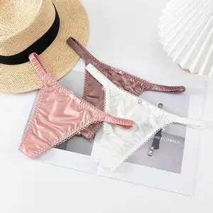 Wholesale Satin String Bikini Panty Cotton Lace Seamless Shaping Alibaba