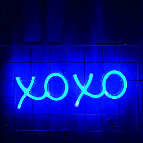 LED Neon Light Signs- XOXO ( Blue )