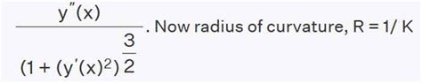 Radius Of Curvature Formula ⭐️⭐️⭐️⭐️⭐️