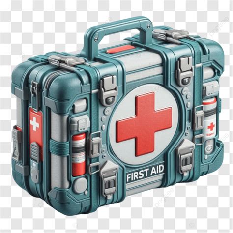 Well Equipped First Aid Kit In Red Plastic Case Red First Aid Kit