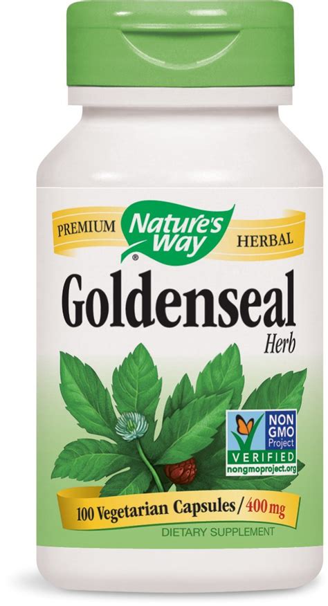 Natures Way Goldenseal Herb Capsules 400 Mg 100 Count Uk