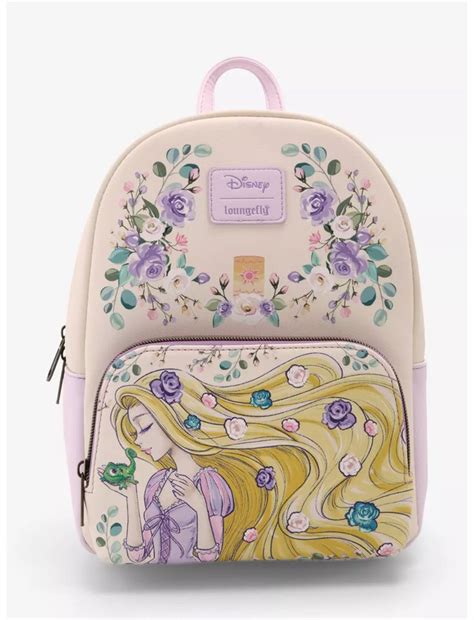 Loungefly Disney Tangled Rapunzel Pascal Flowers Mini Backpack Hot Topic Loungefly Bag