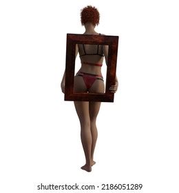 Red Lingerie Sexy Women D Illistration Stock Illustration Shutterstock