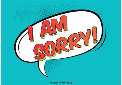 Comic Style Sorry Background Vector 89985 Vector Art At Vecteezy