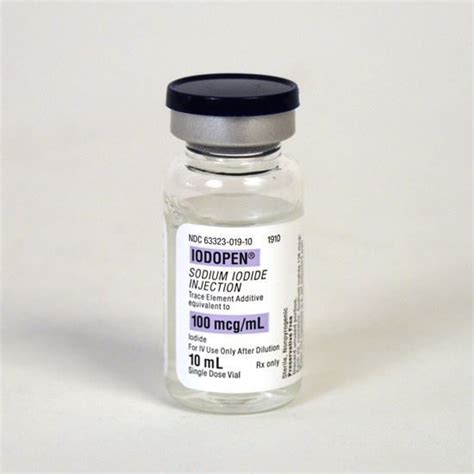 Iodopen Sodium Iodide Mcg Ml Sdv Ml Vial Mcguff Medical