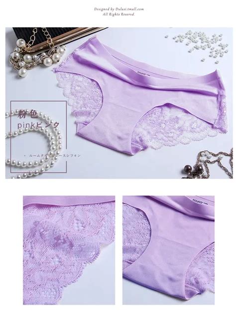 The New Style Woman Seamless Panties Luxury Cent Silk Lace Sexy Briefs