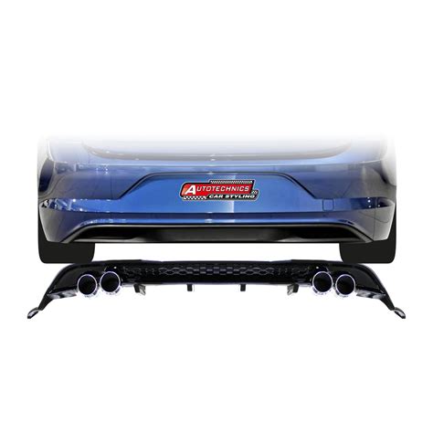 Polo 8 Tsi 4 Pipe Diffuser Gloss Black Autotech Wholesale