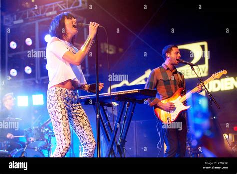 Phantogram performs for the Guitar Center Sessions filming on the 