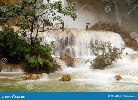 Kuang Si Waterfall Royalty-Free Stock Photography | CartoonDealer.com ...