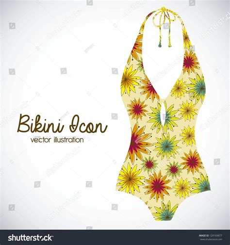 Illustration Bikini Icons Swimsuit One Piece Stock Vector Royalty Free Shutterstock