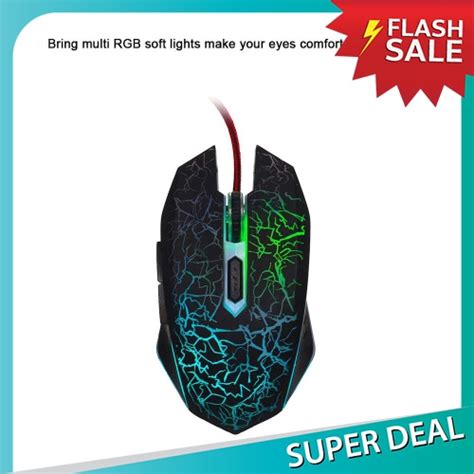 Hot Sales Gaming Mouse Wired RGB Ergonomic Game Mouse Black Shopee Malaysia