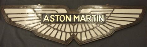 Bonhams Cars : A cold-cast bronze Aston Martin emblem,