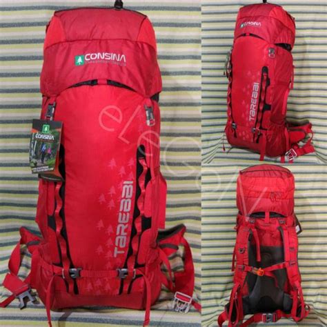 Jual Tas Gunung Keril Carrier Consina Tarebbi 60L Up 70L Merah Original