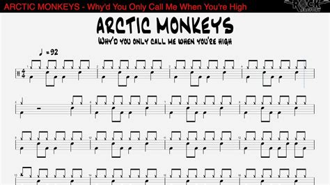 Arctic Monkeys Why D You Only Call Me When You Re High Drum Score