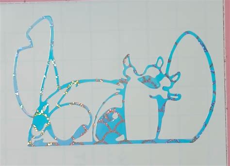 stitch waving vinyl decal laptop decal window sticker bumper
