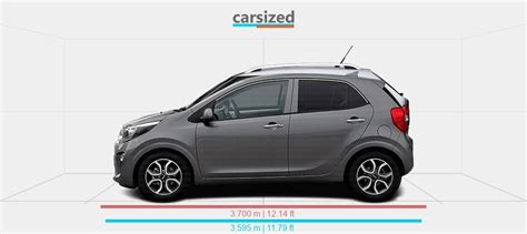 Dimensions: Kia Picanto 2017-2020 vs. Suzuki Ignis 2020-present