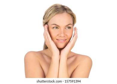 Cheerful Pretty Bare Blonde Posing On Stock Photo Shutterstock