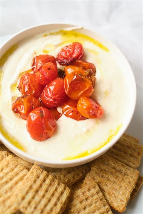 Yummy Whipped Feta Dip With Roasted Tomatoes Super Easy Minute Recipe