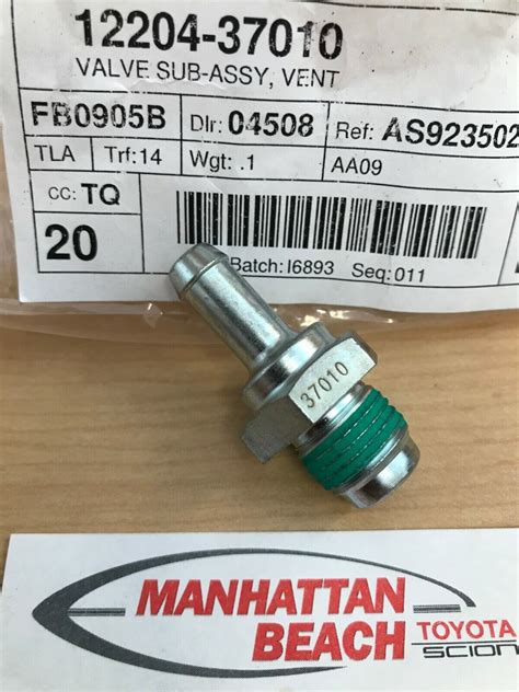 New Genuine Toyota Pcv Valve L Zrfe Zrfae Ebay