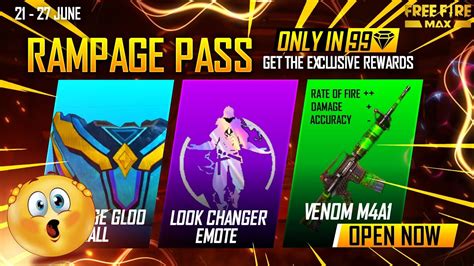 Rampage Pass Event Rampage Pass Kab Aayega Freefire Ff Max New