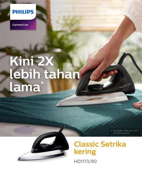 Philips Setrika HD 1173 80 Hitam Lazada Indonesia