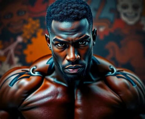 Gay Black Muscular Image Free AI Generator Makepix