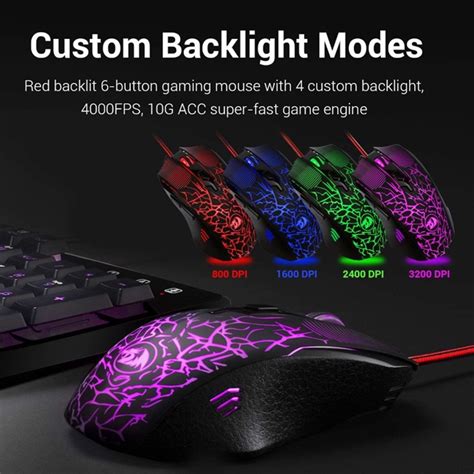 Combo Gamer Redragon Teclado Mouse E Mousepad S