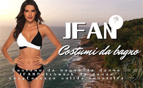 Jfan Donna Costume Da Bagno Push Up Imbottito Reggiseno Bikini Donna Due Pezzi Swimwear Abiti Da