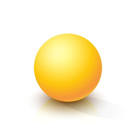 Yellow Sphere Premium Vector