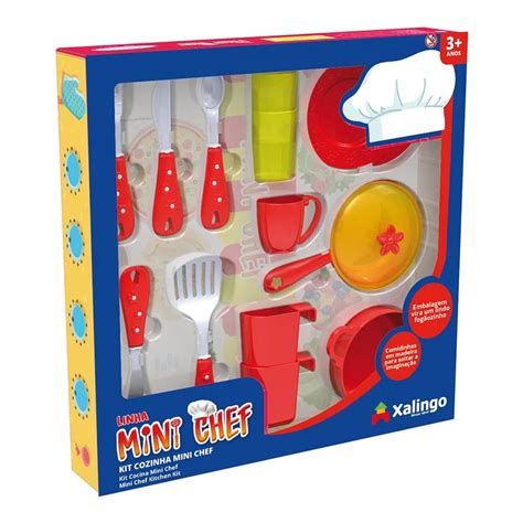 Kit Cozinha Cole O Mini Chef Pe As Brinquedo Educativo Comidinha De